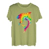 Shark Lover Shark Tie Dye Y2K Ästhetisches Retro Groovy Angeln T-Shirt