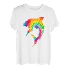 Shark Lover Shark Tie Dye Y2K Ästhetisches Retro Groovy Angeln T-Shirt