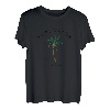 St. Martin bunte Karibikpalme, Retro-Kunst T-Shirt
