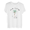 St. Martin bunte Karibikpalme, Retro-Kunst T-Shirt
