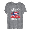 Norwegen Therapie Flagge Skandinavien Urlaub T-Shirt