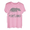 Portland Oregon Bear Grizzly Pride im Freien, Vintage-Stil T-Shirt