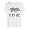 Portland Oregon Bear Grizzly Pride im Freien, Vintage-Stil T-Shirt