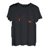 Retro Fahrrad mit Kompass und Bergen - Radfahren T-Shirt