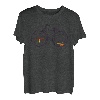 Retro Fahrrad mit Kompass und Bergen - Radfahren T-Shirt