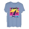 Anguilla Retro 80er Jahre Stil Souvenir Strand T-Shirt