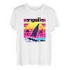 Anguilla Retro 80er Jahre Stil Souvenir Strand T-Shirt