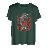 Fisherman Angelrute mit Lachs T-Shirt