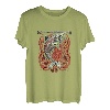 Fisherman Angelrute mit Lachs T-Shirt