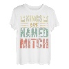 Lustiger personalisierter Name Shirt Kings Are Named Mitch T-Shirt