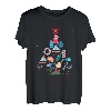 Ozean Weihnachtsbaum Merry Xmas Angeln Fischmann T-Shirt