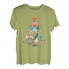 Ozean Weihnachtsbaum Merry Xmas Angeln Fischmann T-Shirt
