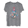 Ozean Weihnachtsbaum Merry Xmas Angeln Fischmann T-Shirt