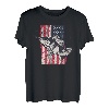 Amerikanische Flagge Fisch, Angeln USA Cool Vintage Flagge Retro T-Shirt