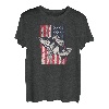 Amerikanische Flagge Fisch, Angeln USA Cool Vintage Flagge Retro T-Shirt