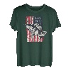 Amerikanische Flagge Fisch, Angeln USA Cool Vintage Flagge Retro T-Shirt