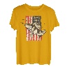 Amerikanische Flagge Fisch, Angeln USA Cool Vintage Flagge Retro T-Shirt