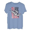 Amerikanische Flagge Fisch, Angeln USA Cool Vintage Flagge Retro T-Shirt