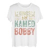 Lustiges T-Shirt mit personalisiertem Namen, Kings Are Named Bobby T-Shirt