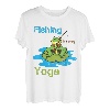 Fishing is my Yoga, Hobbyangler, Angeln Frosch, Angler T-Shirt