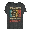 Funny Fishing Papa's Fishing Buddy Vintage Angeln T-Shirt
