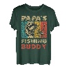 Funny Fishing Papa's Fishing Buddy Vintage Angeln T-Shirt