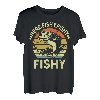 Angelshirt Barsch Fisch Here Fishy Boy Jugend Damen Herren Lustig T-Shirt
