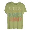 Lustiger personalisierter Name Shirt Kings Are Named Jimmy T-Shirt