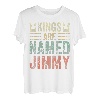 Lustiger personalisierter Name Shirt Kings Are Named Jimmy T-Shirt