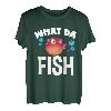 Lustiges Angler What The Fish Fischen Angel Set Geschenk T-Shirt