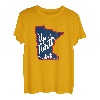 Vintage Minnesota Landschaft Innenstaat Karte T-Shirt
