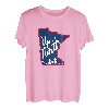 Vintage Minnesota Landschaft Innenstaat Karte T-Shirt