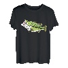 Largemouth Barsch Zeichnung Angeln Illustration Fisch Grafik T-Shirt