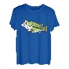 Largemouth Barsch Zeichnung Angeln Illustration Fisch Grafik T-Shirt