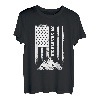 Highlands NC North Carolina Amerikanische patriotische Wanderflagge T-Shirt