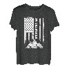 Highlands NC North Carolina Amerikanische patriotische Wanderflagge T-Shirt