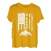 Highlands NC North Carolina Amerikanische patriotische Wanderflagge T-Shirt