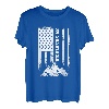 Highlands NC North Carolina Amerikanische patriotische Wanderflagge T-Shirt