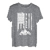 Highlands NC North Carolina Amerikanische patriotische Wanderflagge T-Shirt