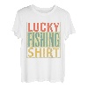 Lucky Fishing T-Shirt Vintage Shirt für Angler Angler T-Shirt