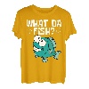 Lustiges What the Fish Angeln Fischen Hochseefischen Angler T-Shirt
