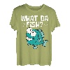 Lustiges What the Fish Angeln Fischen Hochseefischen Angler T-Shirt