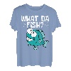 Lustiges What the Fish Angeln Fischen Hochseefischen Angler T-Shirt
