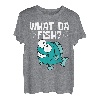 Lustiges What the Fish Angeln Fischen Hochseefischen Angler T-Shirt