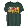 Groovy Floral Retired Est. 2023 Ruhestand Peace Frauen Männer T-Shirt