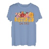 Groovy Floral Retired Est. 2023 Ruhestand Peace Frauen Männer T-Shirt