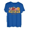 Groovy Floral Retired Est. 2023 Ruhestand Peace Frauen Männer T-Shirt