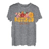 Groovy Floral Retired Est. 2023 Ruhestand Peace Frauen Männer T-Shirt