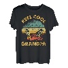 Herren Vintage Rolle Cool Grandpa Angeln Vatertag T-Shirt