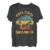 Herren Vintage Rolle Cool Grandpa Angeln Vatertag T-Shirt